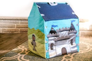 Create a delightful family treasure with the 3D Dolls House sewing pattern! The two-storey house or castle is a great scrap buster and interactive play experience!