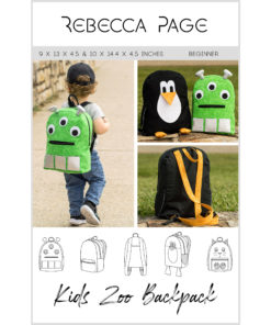 Make your backpack come alive with character and charm! This backpack sewing pattern has loads of personality and fun options.