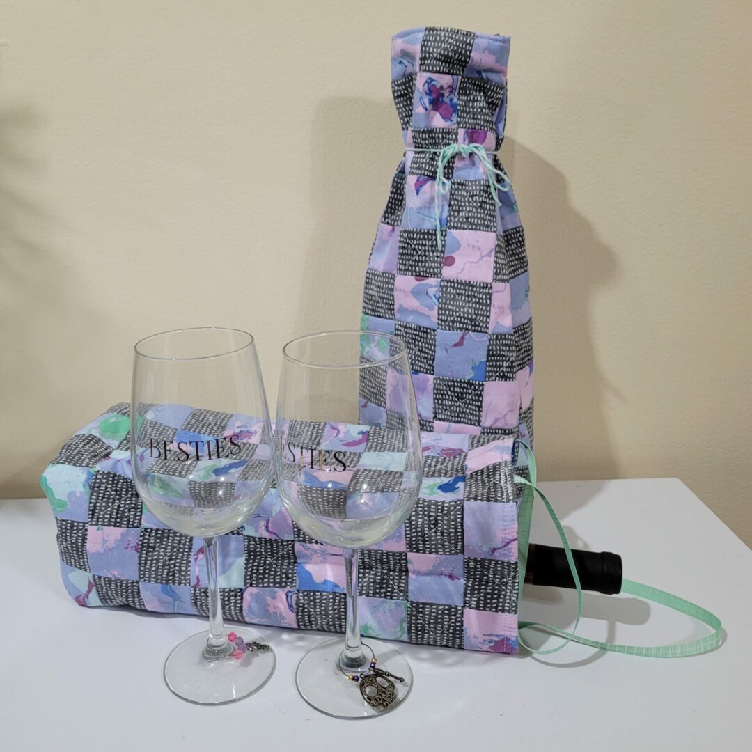 quilted wine bag pattern 6