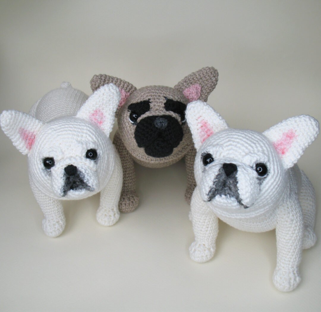Crochet dog - crochet french bulldog