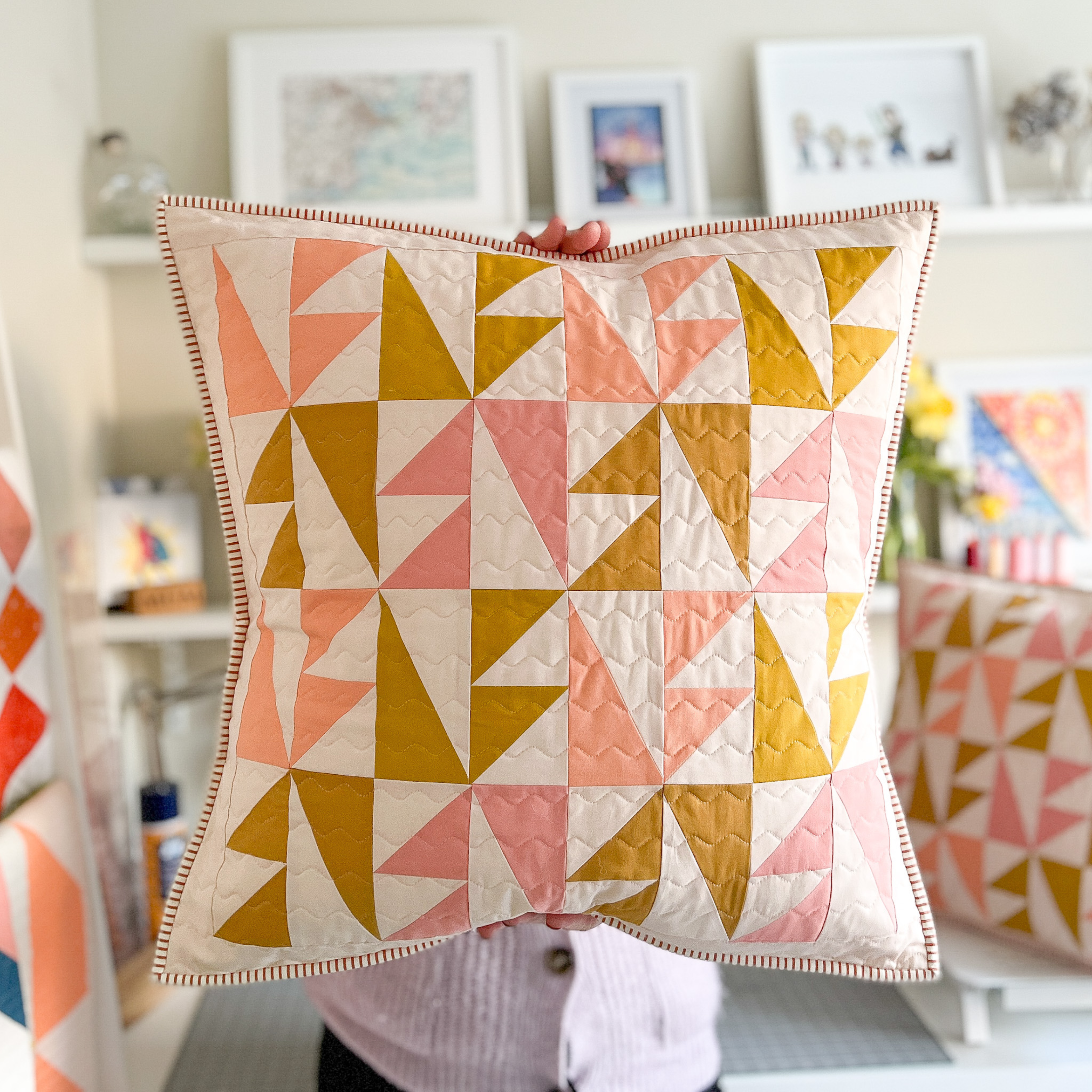 patchwork cushion pattern