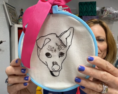 pet portrait embroidery 7