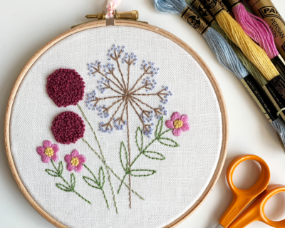 french knot embroidery